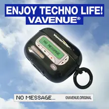 レトロスタイルの電話機風イヤホンケース【Apple AirPods対応・オリジナルデザイン】