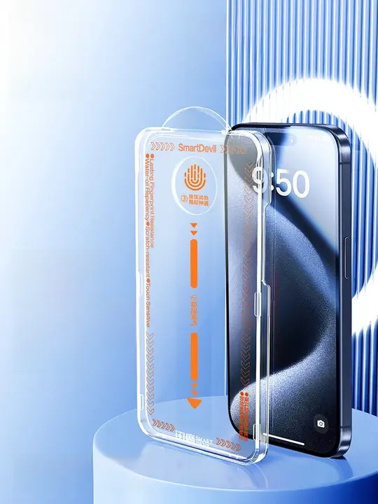 SmartDevil iPhone 14/13用 強化ガラスフィルム【全画面対応・防塵】
