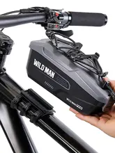 防水ハードシェル自転車フロントバッグ【携帯電話ホルダー付き・クイックリリース】