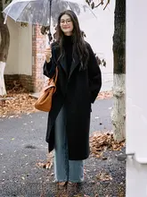 Jicouture 全羊毛リバーシブルコート【冬用・クラシックデザイン・女性用】
