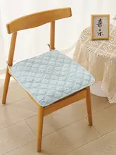キルティング加工の全棉製食卓椅子用クッション【四季対応・滑り止め付き・薄型】