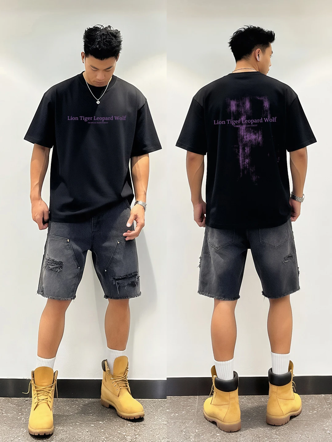 オーバーサイズのグラフィックTシャツ：短袖・コットン・カジュアル・夏用の実用性とデザイン特性
