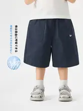 男の子用 小熊デザインコットン中パンツ【夏用・カジュアル・五分丈】