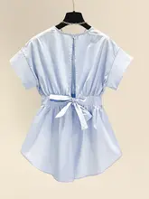 デザイン性のある夏用ショートシャツ【韓国風・ワイドシルエット・薄手・短袖】