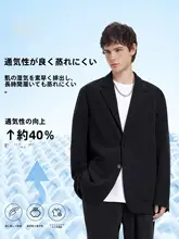 ビジネススーツ【ストライプ・秋用・ゆったりフィット】（セットアップ対応）
