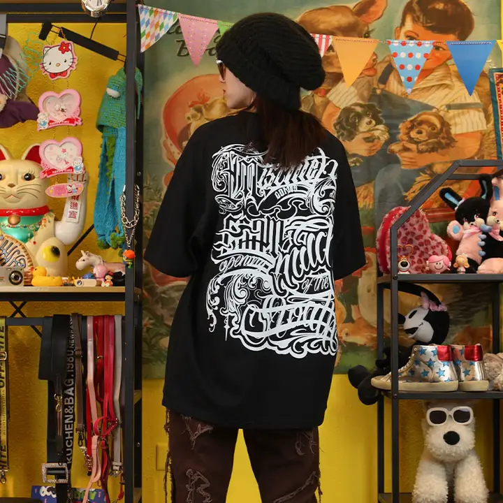 王有病工作室 260Gコットン使用！チカーノスタイルのグラフィックTシャツ【ユニセックス・短袖】