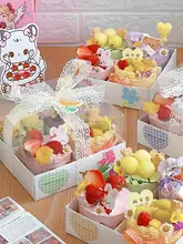 ピクニック用フルーツ分格容器【アウトドア・使い捨て・九宮格デザイン】（セットアップ対応）