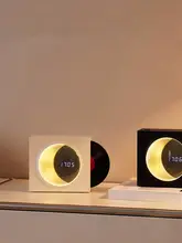 レコードデザインの時計付きミニスピーカー【バレンタイン・誕生日ギフト】