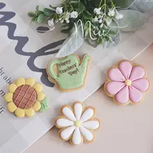 アイシングクッキー型 ひまわり 花柄 抜き型 手作り お菓子作り ギフト