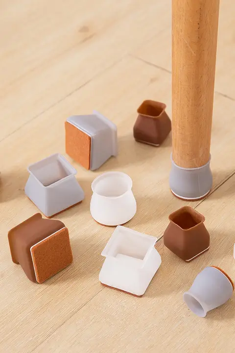 静音性に優れた家具用シリコン脚キャップ【耐磨耗・滑り止め】