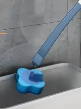 使い捨てトイレブラシ【壁掛け式・取り替えヘッド付き・家庭用・隅々まで掃除可能】