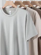 半袖Tシャツ メンズ 厚手 コットン100% 無地 ウォッシュ加工 アメカジ ヴィンテージ 着回し 夏