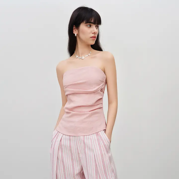 した休日にぴったり！小柄向けトップスとシャツ、ストライプカジュアルパンツ【夏用・カジュアルファッション】（セットアップ対応）