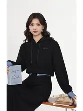 黒の学院風トップスとハイウエストスカート【女性用・シンプル・コーディネート可能】（セットアップ対応）