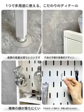 薄型隙間収納ラック【多段式・浴室用・ドア裏設置】