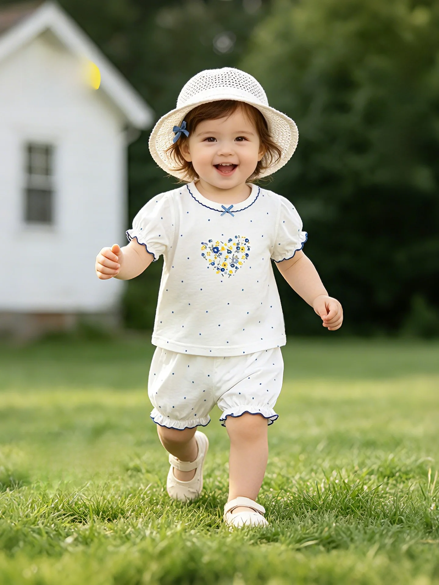 5ヶ月 赤ちゃん 服 サイズ チェック：女の子用夏用短袖セットの実用性とサイズ対応