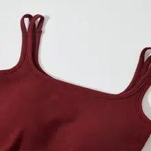 肩紐デザインの安可ラレッドキャミソール【春用・女性用・インナー】