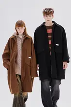 ウールコート ユニセックス ラグランスリーブ ベーシック ミディアム丈 冬 カップル 「PSO Brand」