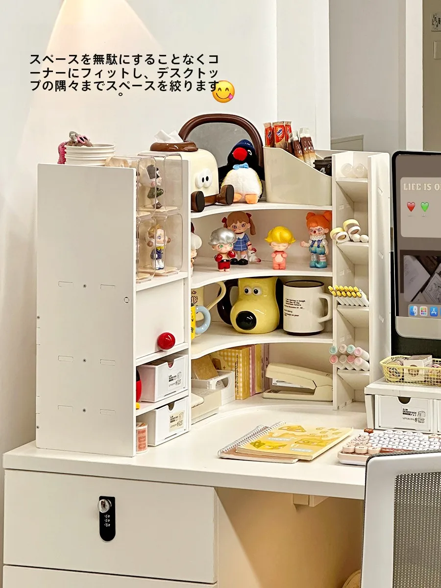 デスク用コーナー収納ラック：かっこいいデスク周りのインテリアとしての実用性と設計