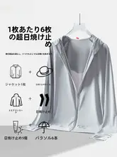 木林森 UPF50+ 男性用 透湿軽量フィッシングUVカットウェア【夏用・アイスシルク・通気性】