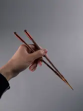 天然竹製の抗菌防カビ箸【中華風・創造的デザイン・長め】