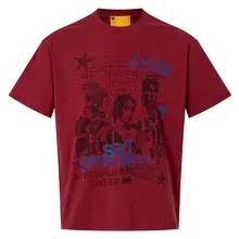 サブカルチャー風 デザインプリントオーバーサイズTシャツ【ストリートスタイル・短袖】