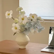 造花 フラワーアレンジメント 花瓶 リビング インテリア 高級感 上品 おしゃれ インスタ映え オブジェ