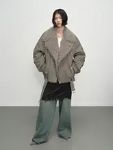オーバーサイズライダーパーカ【取り外し可能なウールインナー・冬用・厚手ファー付き】
