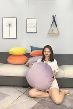 和風 円形クッション【リビング・ソファ用・腰枕・オフィスでの昼寝用】