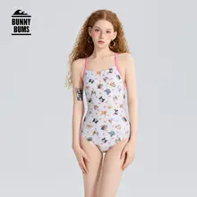 BUNNYBUMS 競泳用 レディースワンピース水着【高級感・ジム用・温泉対応】
