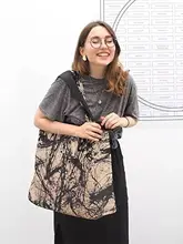 LOQI 名画プリントエコバッグ【フェスティバルスタイル・折りたたみ・ショルダーバッグ】