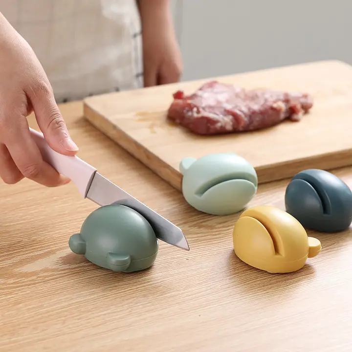 かわいいデザインの多機能砥石【家庭用・包丁やハサミの研ぎに対応】