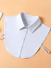インナー用の白色セーター付きレディースファッション偽襟【秋冬用・ニットウェアとのコーディネートに最適】（セットアップ対応）