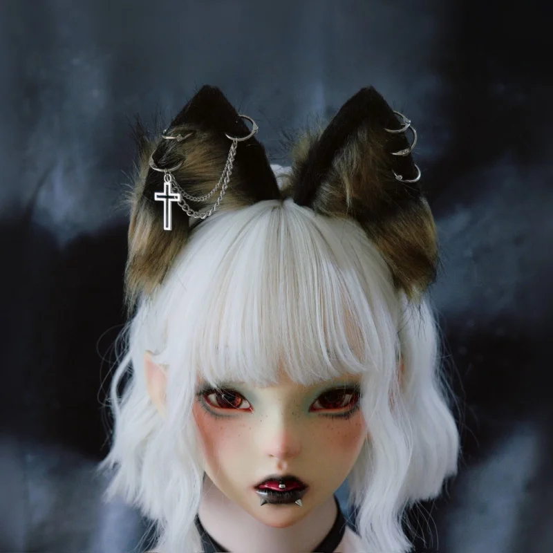 オリジナルハンドメイド狼耳デザインヘッドバンド：甘くクールなアンダーグラウンドスタイルの実用性と着用シーン解析