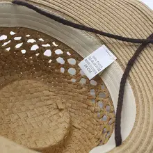 透かし編みの草製 レトロアメリカンウエスタンハット【夏用・日焼け防止・カジュアル】