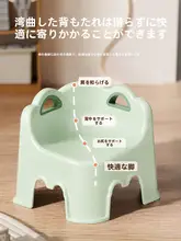 厚手プラスチック製 子供用ダイニングチェア【リビング用・低いスツール・軽量デザイン】