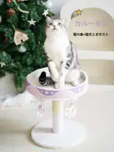 コンパクトなキャットタワー【キャットベッド・爪とぎ・遊び場機能搭載】（セットアップ対応）