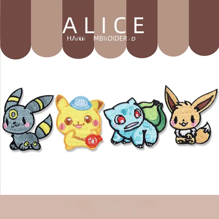 ダウンジャケット用パッチと刺繍シール【DIY装飾・かわいいデザイン・自粘着】
