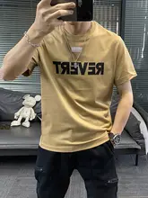 夏用 メンズ 半袖Tシャツ【クルーネック・プリント刺繍・フィット】