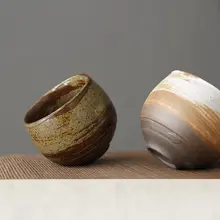 粗陶製 ロハンマスターカップ【大容量・倒れないデザイン・ヴィンテージ風茶器】