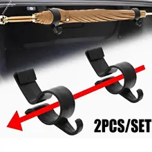車のトランク用傘固定器具【収納機能・車載フック付き・タオルや釣り竿も掛けられる】