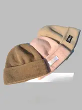 秋冬用ニット帽子【韓国風・耳あて付き・防寒デザイン】