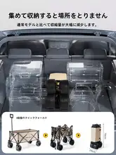 Urbanwave 折りたたみ ワゴン アウトドア キャンプ ピクニック 旅行 キャリー