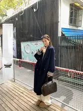 Hhyii ヴィンテージ風 2wayウールコート【ダブルフェイス・中ロング・女性用】