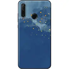 ブルーの小星星デザイン スマートフォンケース【汚れに強く、滑りにくい】