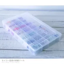 刺繍糸整理ボックス【透明・多機能収納・雑貨やアクセサリー用】