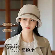 秋冬用 高級感あるコーデュロイバケットハット【2WAY・保温・女性用】