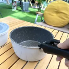 取り外し可能 ハンドル フライパン ノンスティック鍋 炒め鍋 ミルク鍋 ディープフライパン フライパン アウトドア 調理器具 アクセサリー