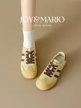 秋冬新作 レトロ風 スニーカー【女性用・ホワイト・フラットソール・カジュアルスタイル】