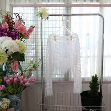 レース刺繍の女性用カーディガン【無地・透け感のあるトップス・フィット】